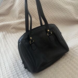 Vintage leather satchel bag
